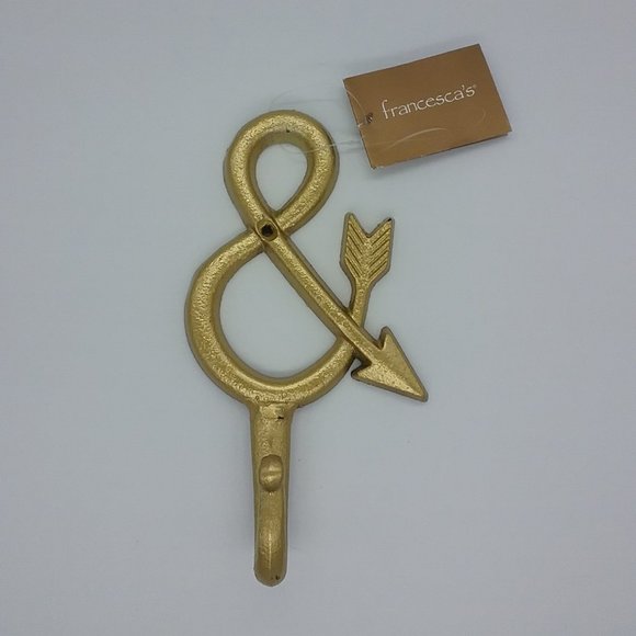 Francesca's "&" Gold Arrow Hook Wall Decor - Picture 3 of 6